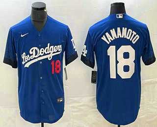 Men's Los Angeles Dodgers #18 Yoshinobu Yamamoto Number Blue 2021 City Connect Cool Base Stitched Jersey,We sell and wholesale Men's Los Angeles Dodgers #18 Yoshinobu Yamamoto Number Blue 2021 City Connect Cool Base Stitched Jersey on line form chian!